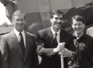 Paul Hertzler, Evan Miller and Byron Shetler (l-r) in 1992